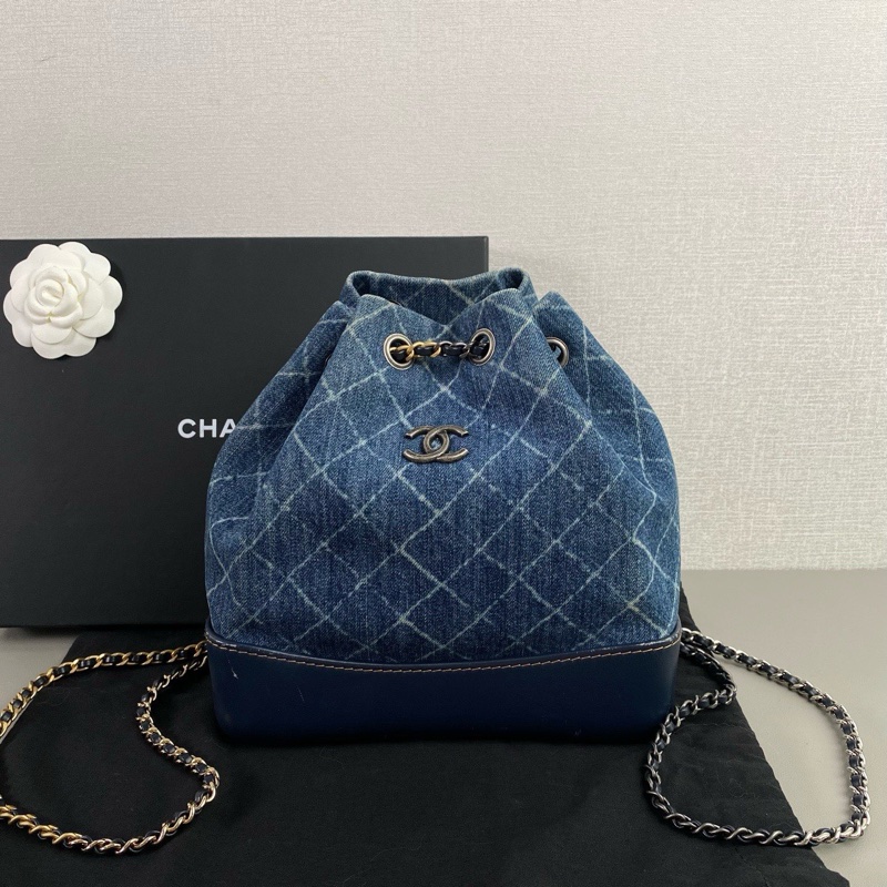 ✨Chanel 稀少 牛仔流浪後背包💙-2
