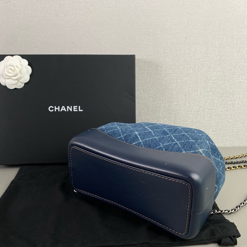 ✨Chanel 稀少 牛仔流浪後背包💙-6