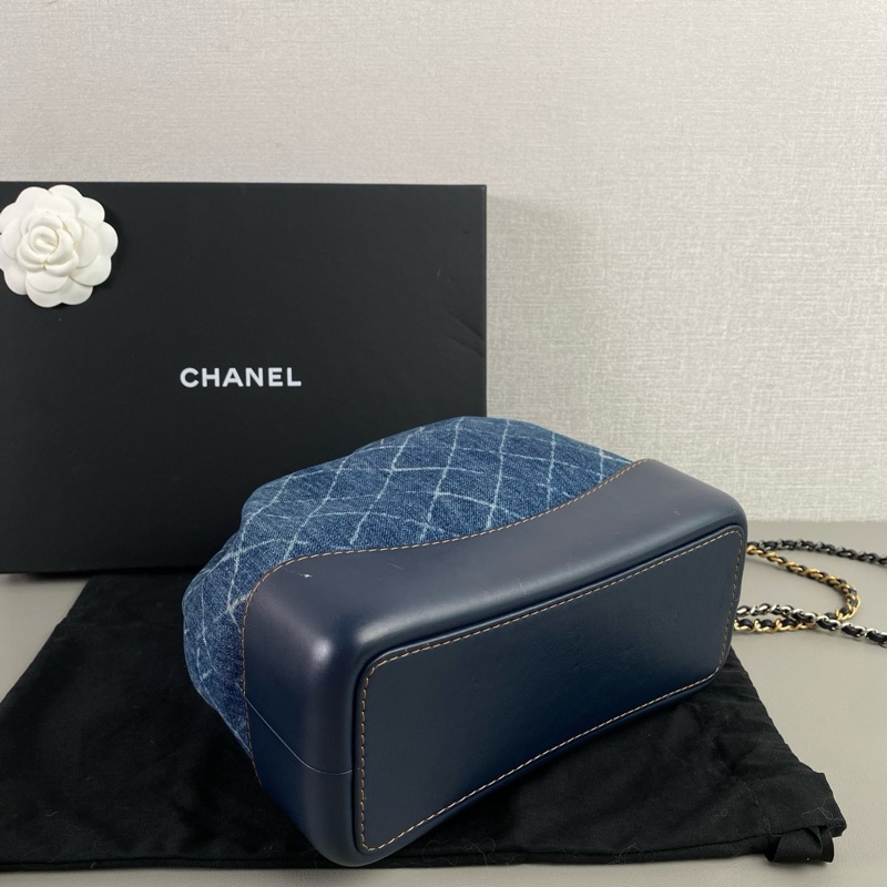 ✨Chanel 稀少 牛仔流浪後背包💙-7