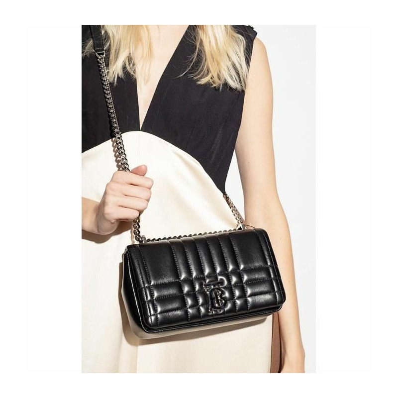 BURBERRY 絎縫皮革小號 Lola 包 8059510-7