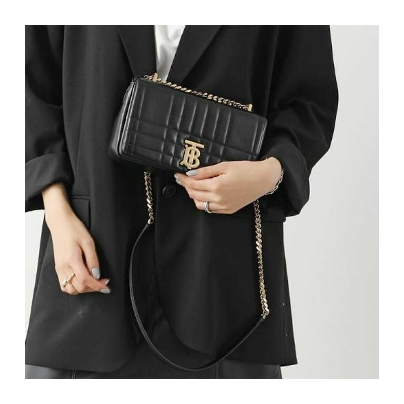 BURBERRY 絎縫羊皮小號拉桿箱 8059509-3