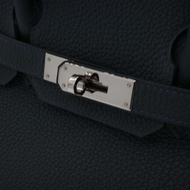 聖誕好禮 🈶️購證【CP 精選🌟小編推薦】Hermès 愛馬仕 Birkin 30 BK30 盧梭綠 黑綠色 Togo 牛皮 D刻 2019 銀扣 柏金包-9