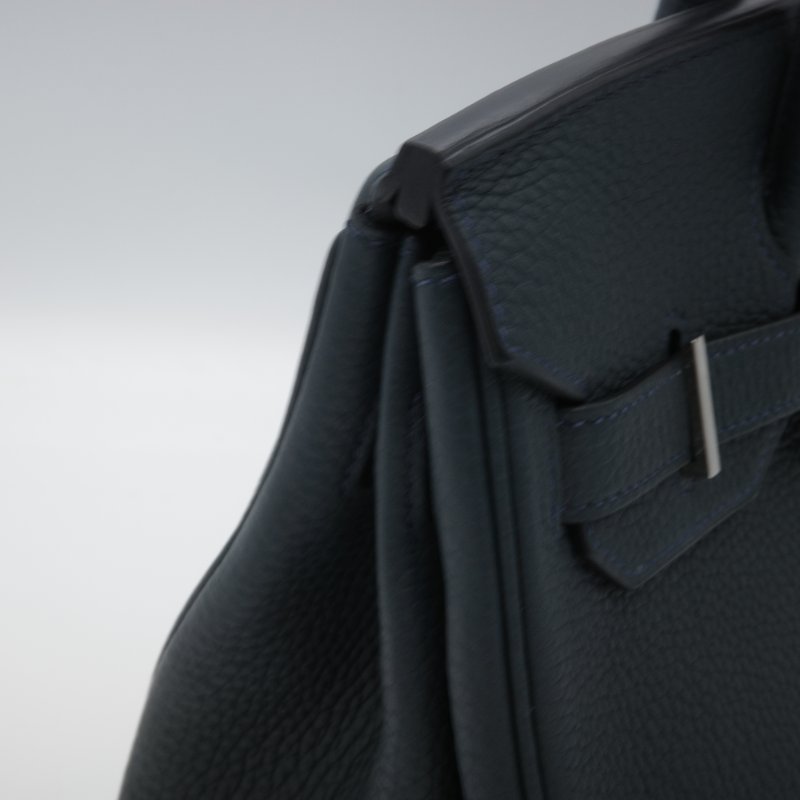 聖誕好禮 🈶️購證【CP 精選🌟小編推薦】Hermès 愛馬仕 Birkin 30 BK30 盧梭綠 黑綠色 Togo 牛皮 D刻 2019 銀扣 柏金包-13