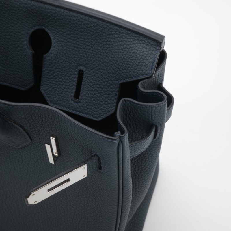 聖誕好禮 🈶️購證【CP 精選🌟小編推薦】Hermès 愛馬仕 Birkin 30 BK30 盧梭綠 黑綠色 Togo 牛皮 D刻 2019 銀扣 柏金包-16