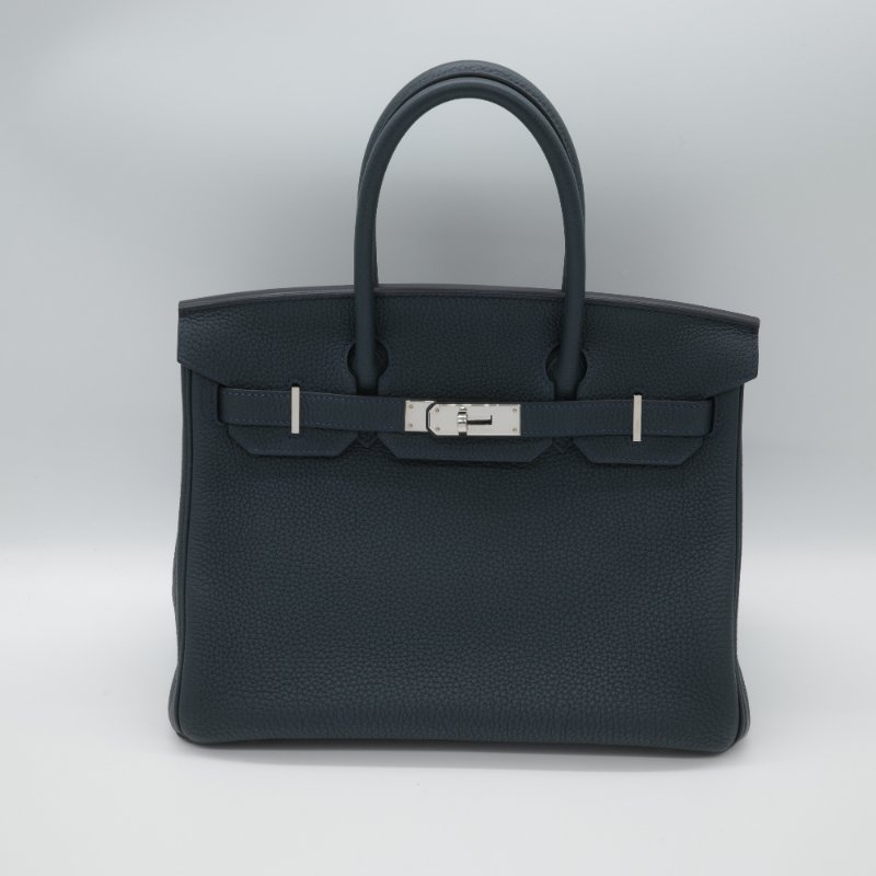 聖誕好禮 🈶️購證【CP 精選🌟小編推薦】Hermès 愛馬仕 Birkin 30 BK30 盧梭綠 黑綠色 Togo 牛皮 D刻 2019 銀扣 柏金包-18