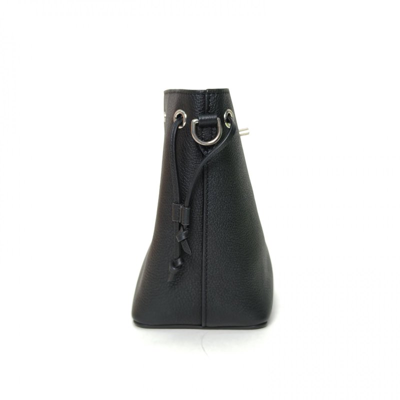 LOUIS VUITTON LockmeBucket水桶包Nano16黑色牛皮銀扣2021肩背包-1