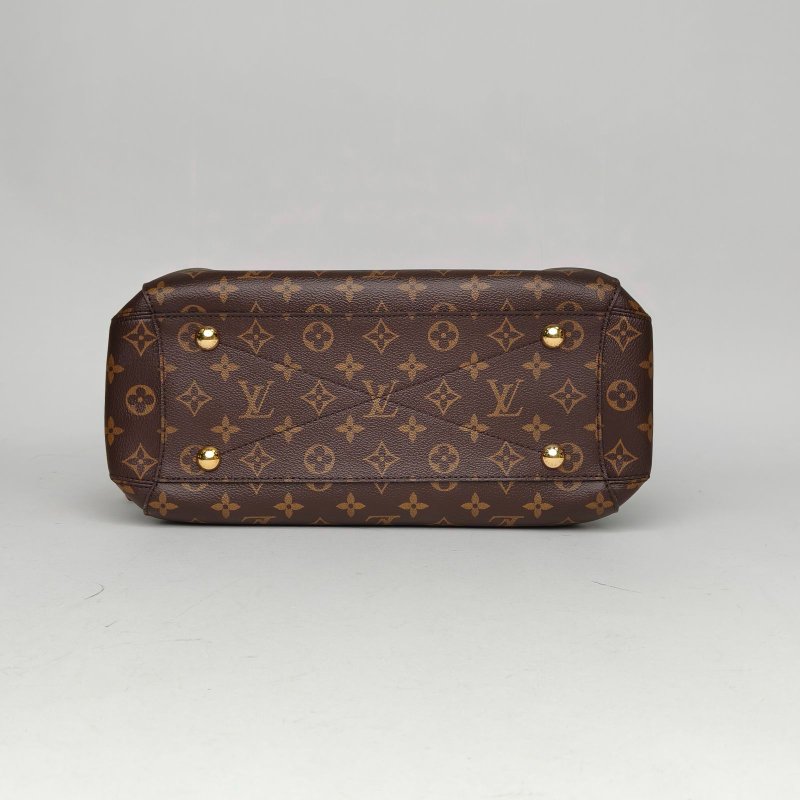 LOUIS VUITTON Montaigne蒙田中號33老花PVC金扣2015肩背包-4