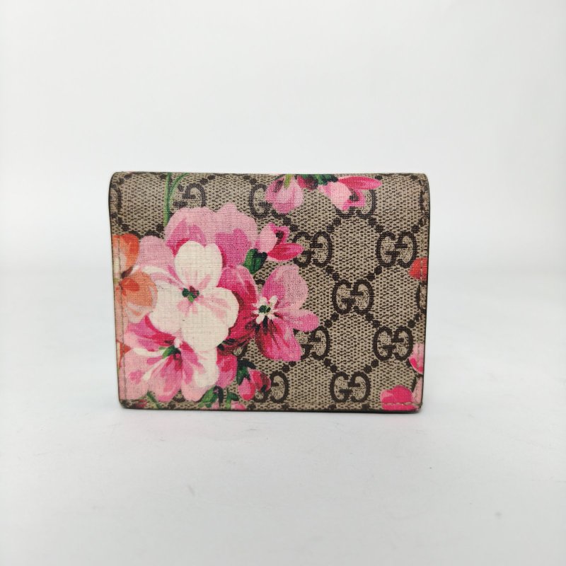 GUCCI 印花PVC折疊花卉錢包肩背包-0
