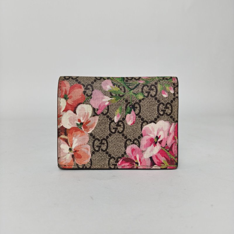 GUCCI 印花PVC折疊花卉錢包肩背包-2