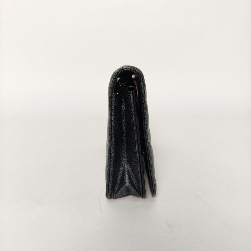 CHANEL 灰色羊皮25開銀扣CFWOC19肩背包-1