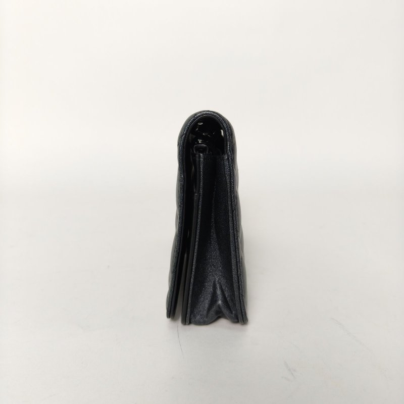 CHANEL 灰色羊皮25開銀扣CFWOC19肩背包-3