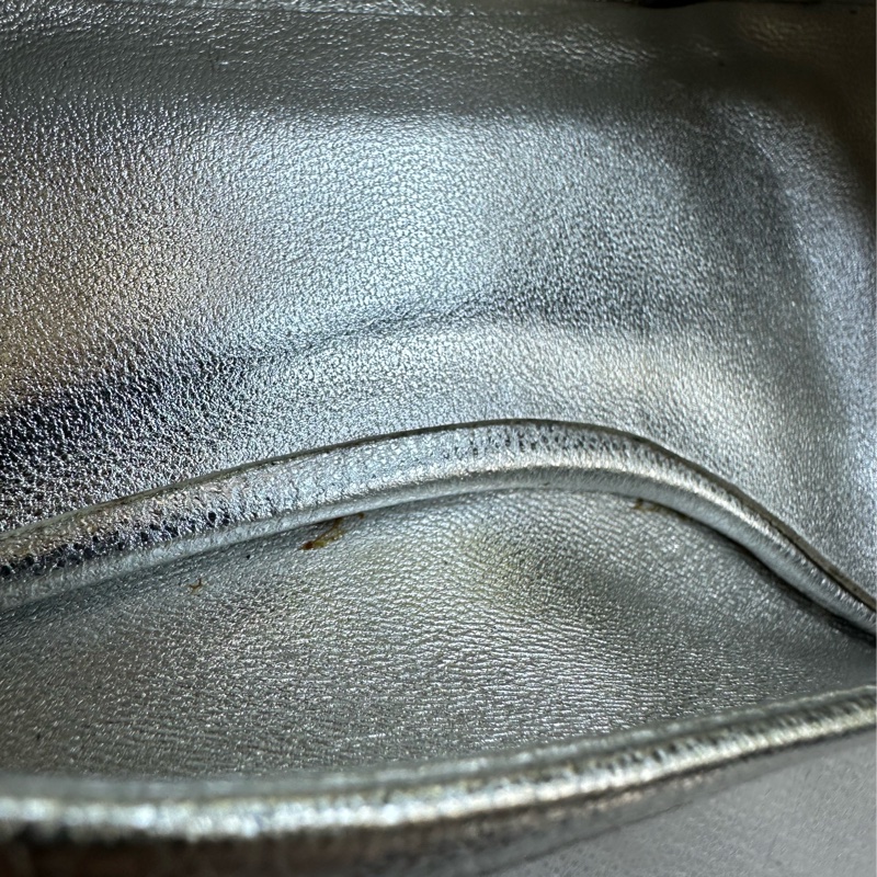 Tony Burch 銀色魚口楔型鞋-12