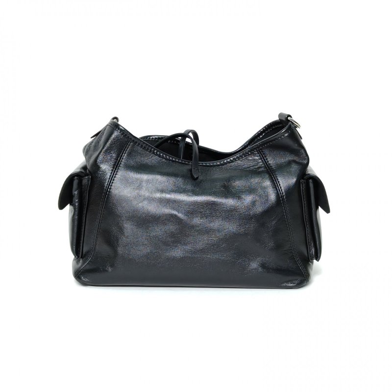 LOUIS VUITTON CARRYALLCargo小號33.5黑色羊皮銀扣晶片肩背包-2