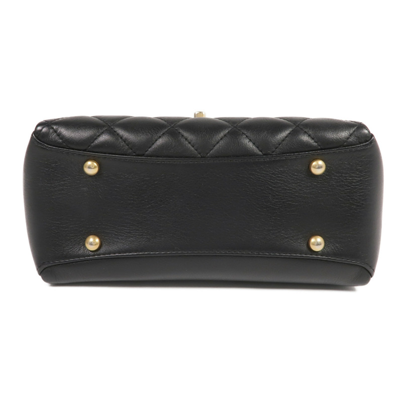 CHANEL 牛皮皮革Chain Shoulder Bag金扣鏈帶肩背袋-3