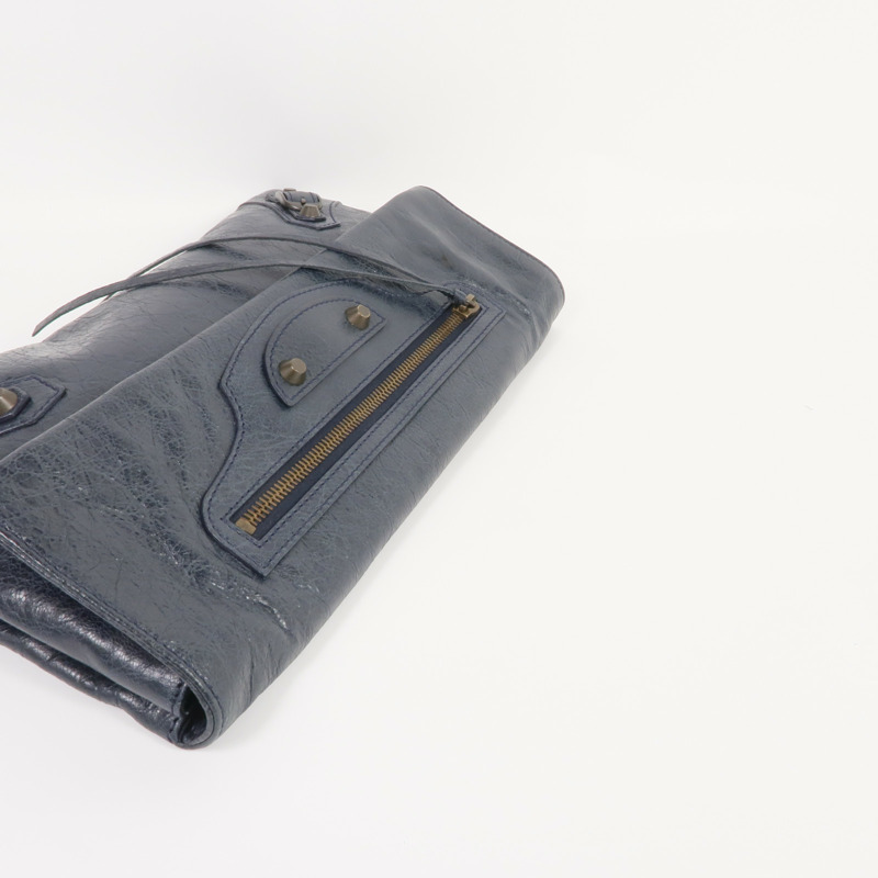 BALENCIAGA 牛皮皮革Clutch金扣手拿包-4