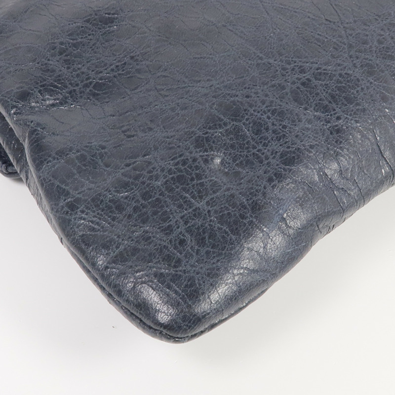 BALENCIAGA 牛皮皮革Clutch金扣手拿包-8