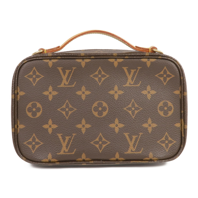 LOUIS VUITTON Monogram Utility金扣手挽肩背兩用袋棕色-2