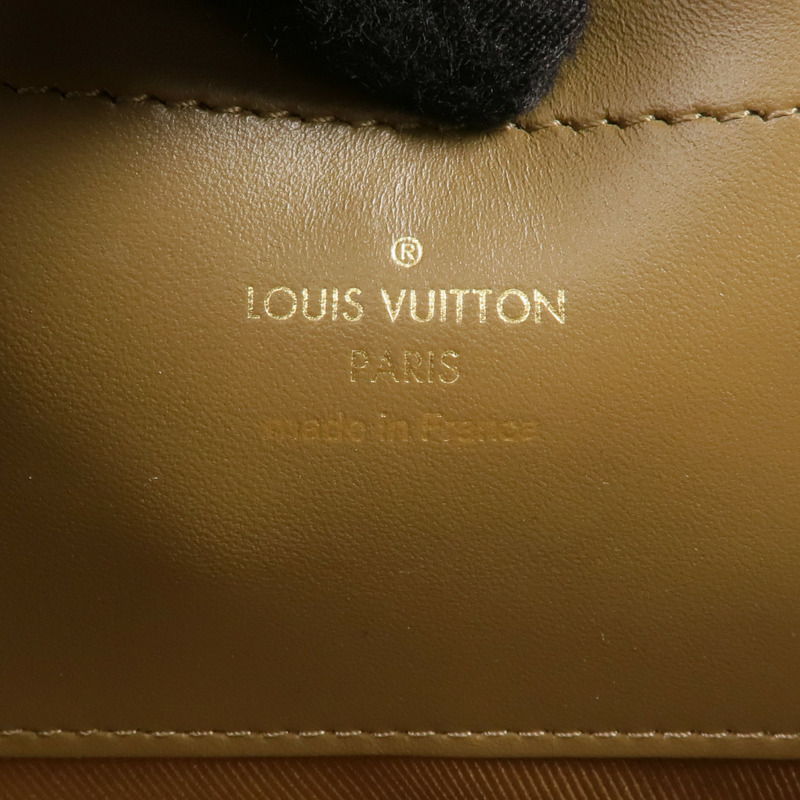 LOUIS VUITTON Monogram Utility金扣手挽肩背兩用袋棕色-5