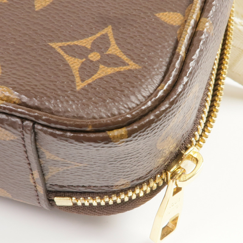 LOUIS VUITTON Monogram Utility金扣手挽肩背兩用袋棕色-12