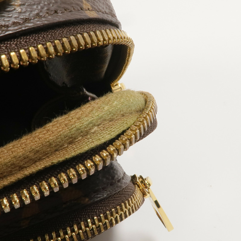 LOUIS VUITTON Monogram Utility金扣手挽肩背兩用袋棕色-16