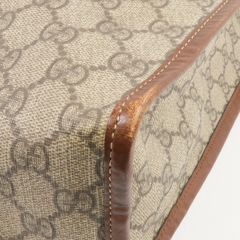 GUCCI 塗層帆布Tote Bag金扣手挽袋-10