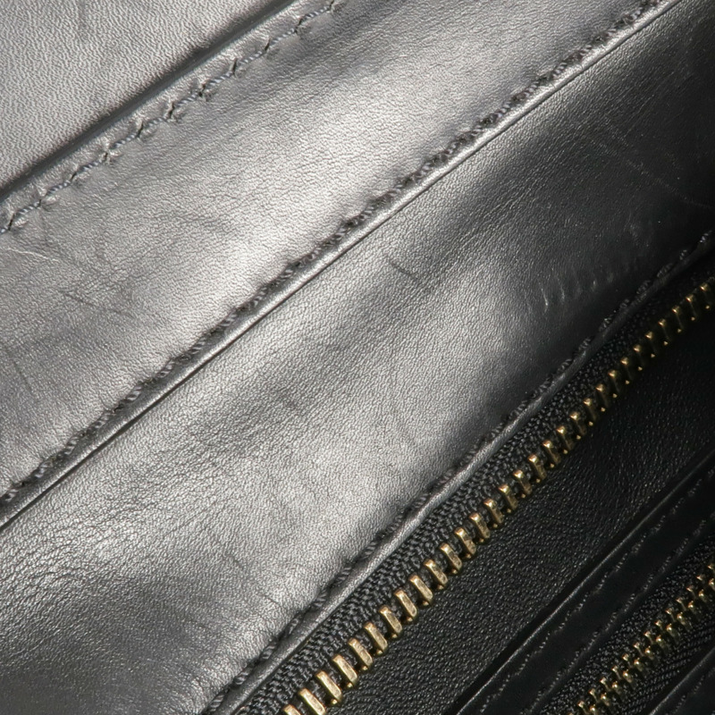 CELINE 牛皮皮革/帆布Mini Luggage金扣手挽袋-17