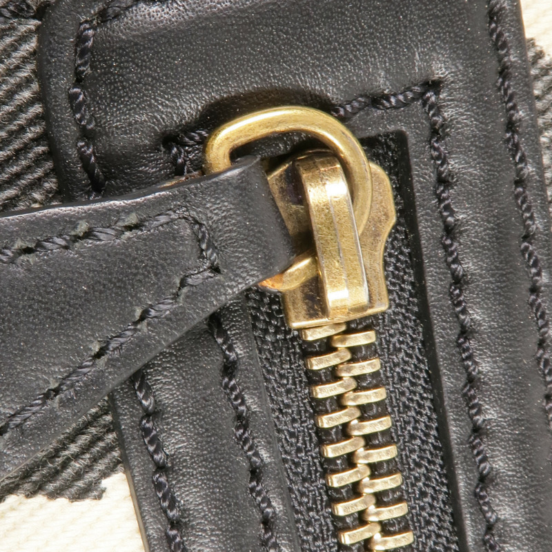 CELINE 牛皮皮革/帆布Mini Luggage金扣手挽袋-18