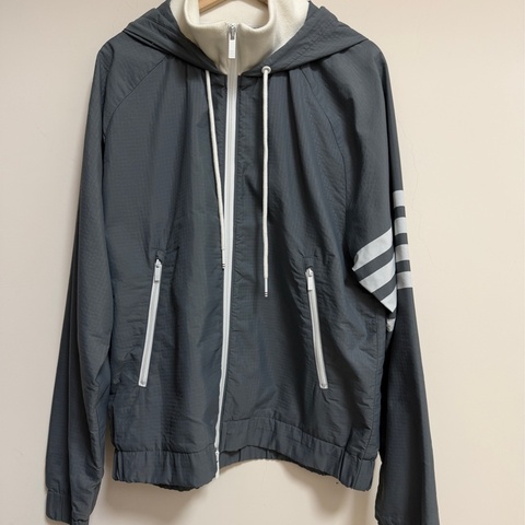 Thom Browne 風衣外套 防潑水 灰色 日本製