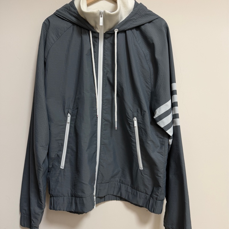 Thom Browne 風衣外套 防潑水 灰色 日本製-0