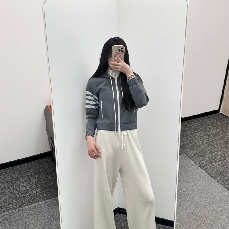 Thom Browne 風衣外套 防潑水 灰色 日本製-3