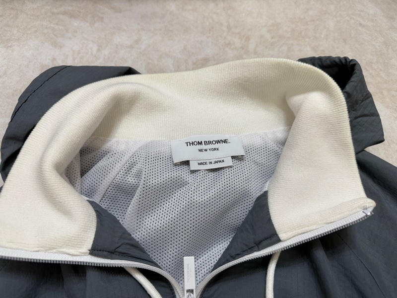 Thom Browne 風衣外套 防潑水 灰色 日本製-13