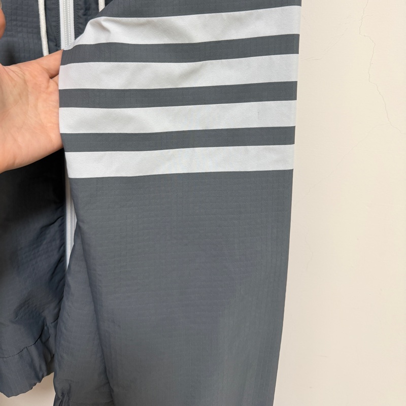 Thom Browne 風衣外套 防潑水 灰色 日本製-19