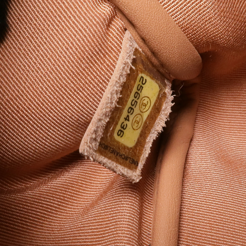 CHANEL 羊皮皮革Chain Shoulder銀扣鏈帶肩背袋-6