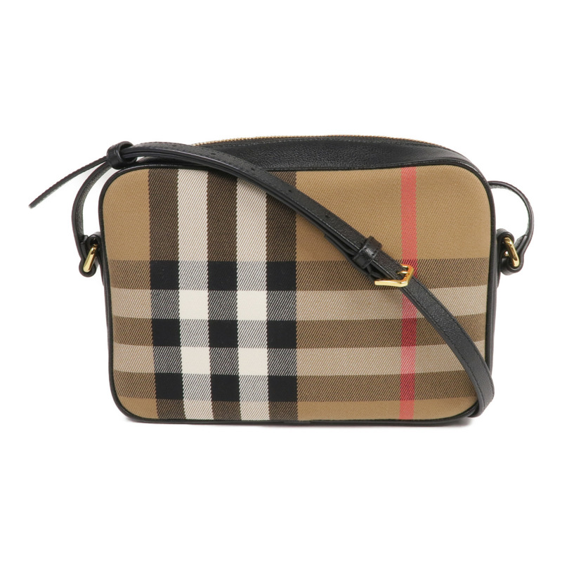 BURBERRY 帆布Shoulder Bag金扣肩背袋-0