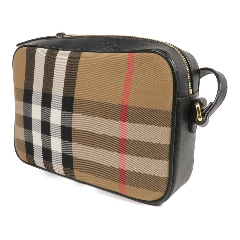 BURBERRY 帆布Shoulder Bag金扣肩背袋-1