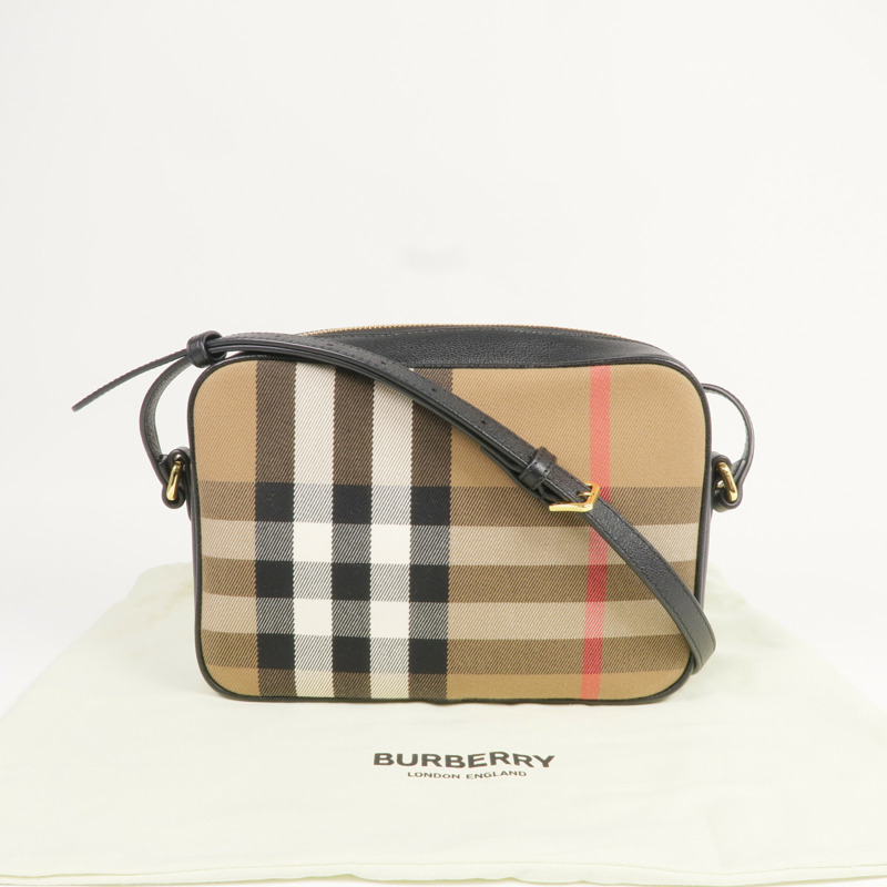 BURBERRY 帆布Shoulder Bag金扣肩背袋-8