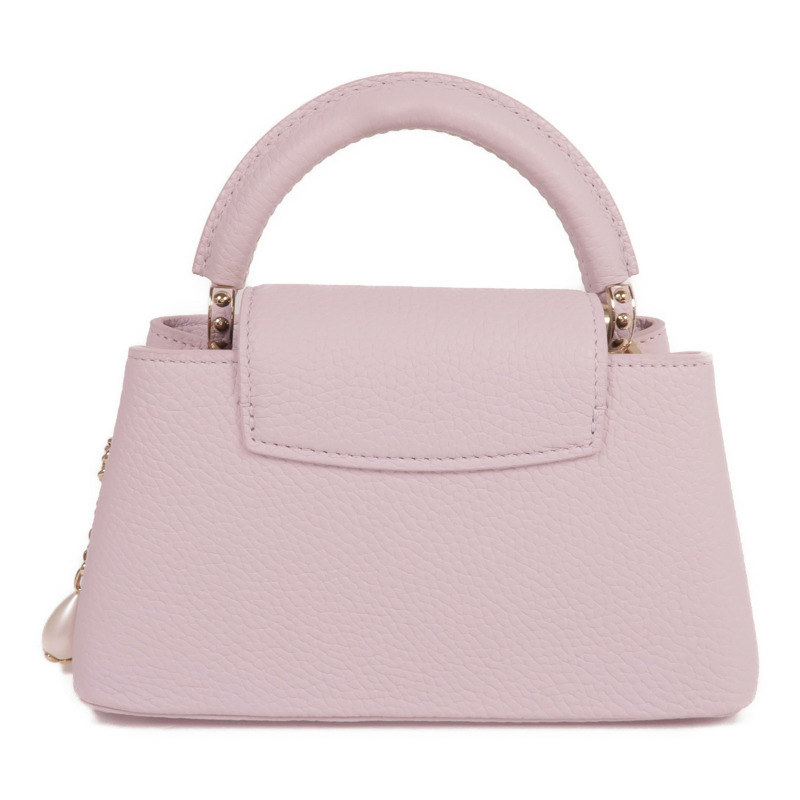 LOUIS VUITTON 牛皮皮革Capucines East West Mini Shoulder Bag金扣手挽肩背兩用袋-2