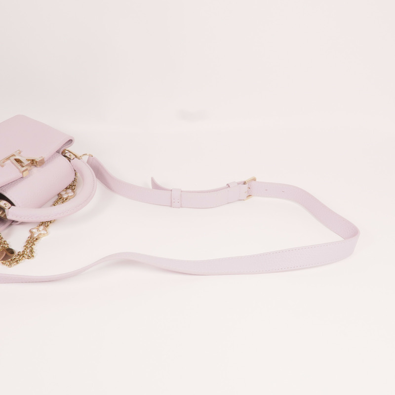 LOUIS VUITTON 牛皮皮革Capucines East West Mini Shoulder Bag金扣手挽肩背兩用袋-4