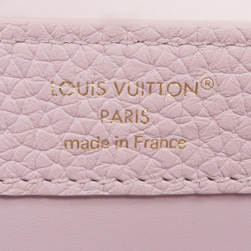 LOUIS VUITTON 牛皮皮革Capucines East West Mini Shoulder Bag金扣手挽肩背兩用袋-13