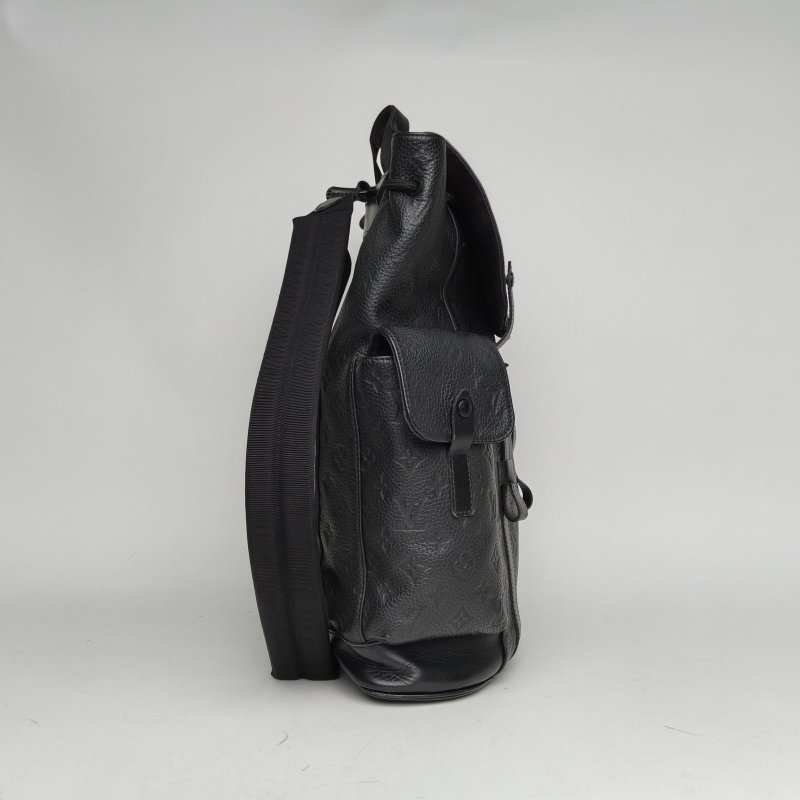 LOUIS VUITTON Christopher雙肩包黑色牛皮2019肩背包-3