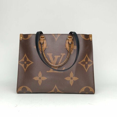 LOUIS VUITTON Onthego中號35老花PVC2021肩背包