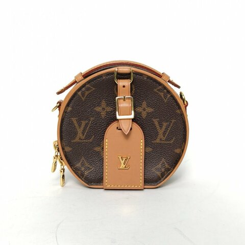 LOUIS VUITTON PETITEBOITECHAPEAU硬圓餅Mini13老花PVC2019肩背包