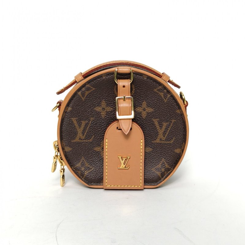 LOUIS VUITTON PETITEBOITECHAPEAU硬圓餅Mini13老花PVC2019肩背包-0