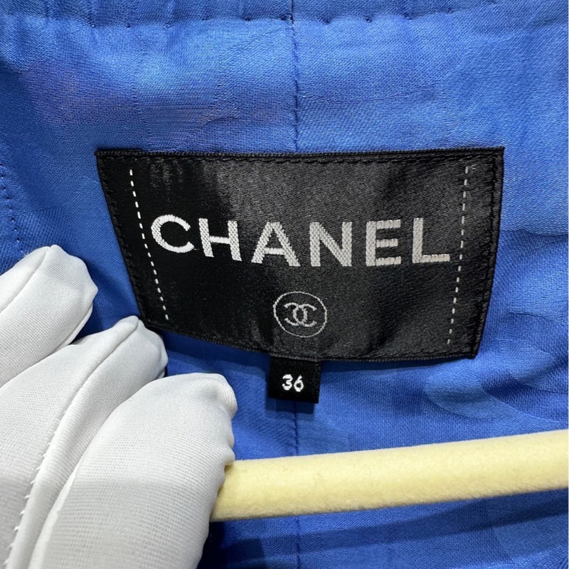 香奈兒Chanel 藍色編織馬甲 36碼-4