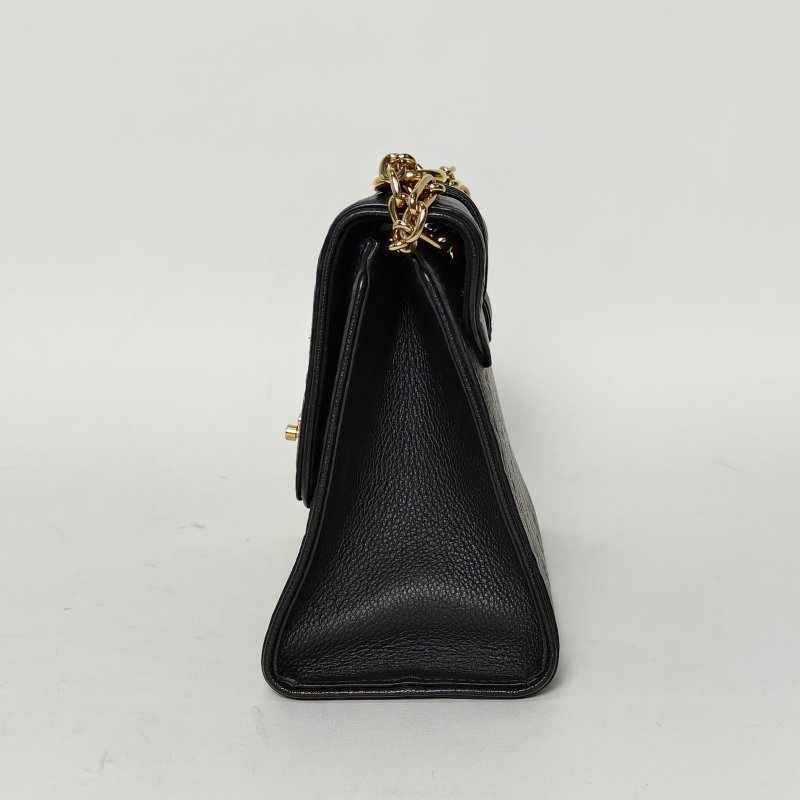 LOUIS VUITTON SaintSulpice小號25黑色牛皮金扣2017肩背包-1