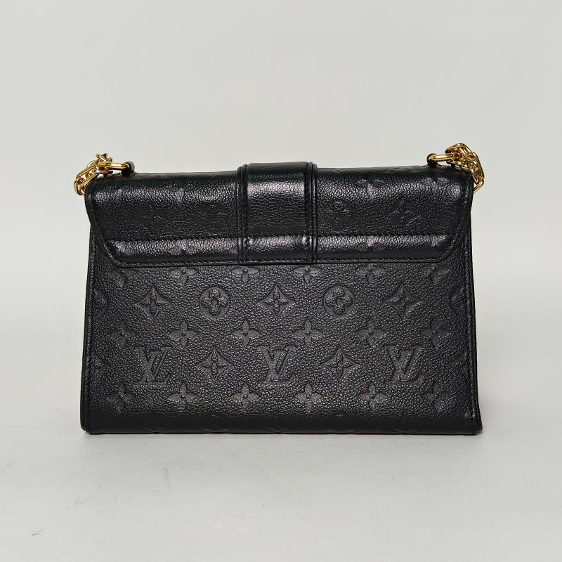 LOUIS VUITTON SaintSulpice小號25黑色牛皮金扣2017肩背包-2