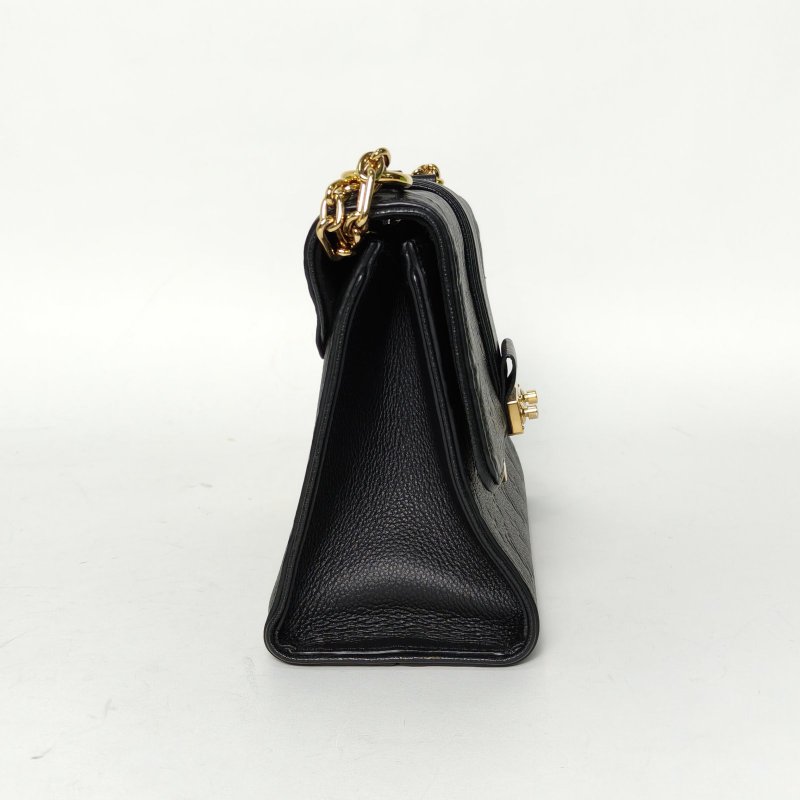 LOUIS VUITTON SaintSulpice小號25黑色牛皮金扣2017肩背包-3