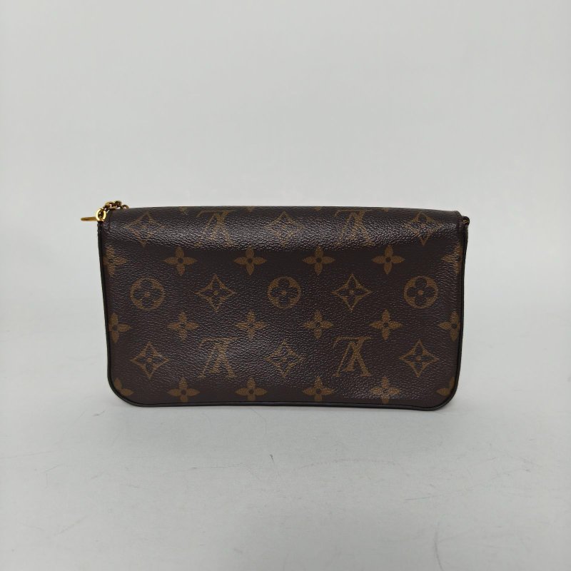 LOUIS VUITTON POCHETTEFELICIE三合一鏈條包老花PVC2021肩背包-2