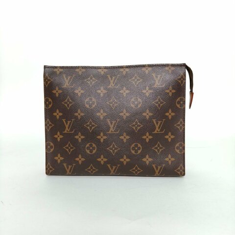 LOUIS VUITTON PocheToilette26號洗漱包老花PVC2021肩背包