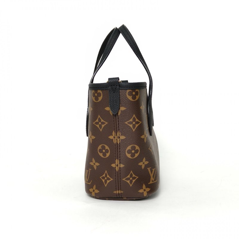 LOUIS VUITTON NeverfullINSIDEOUT雙面托特/20老花PVC金扣晶片肩背包-3